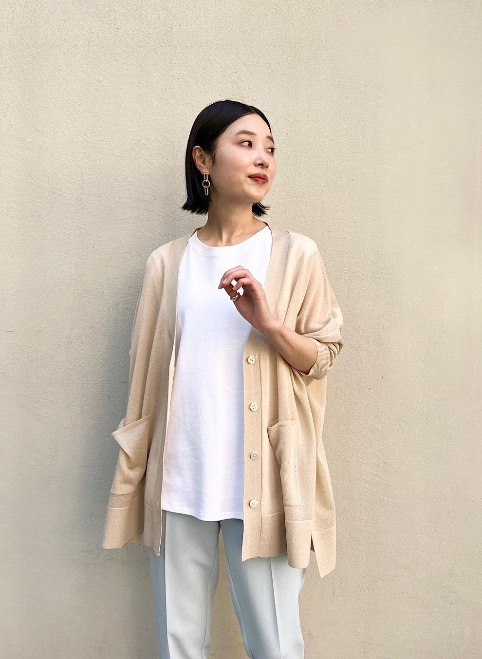 BIBIY ODETTE PEPURAMU CARDIGAN 2点セット - ノーカラージャケット