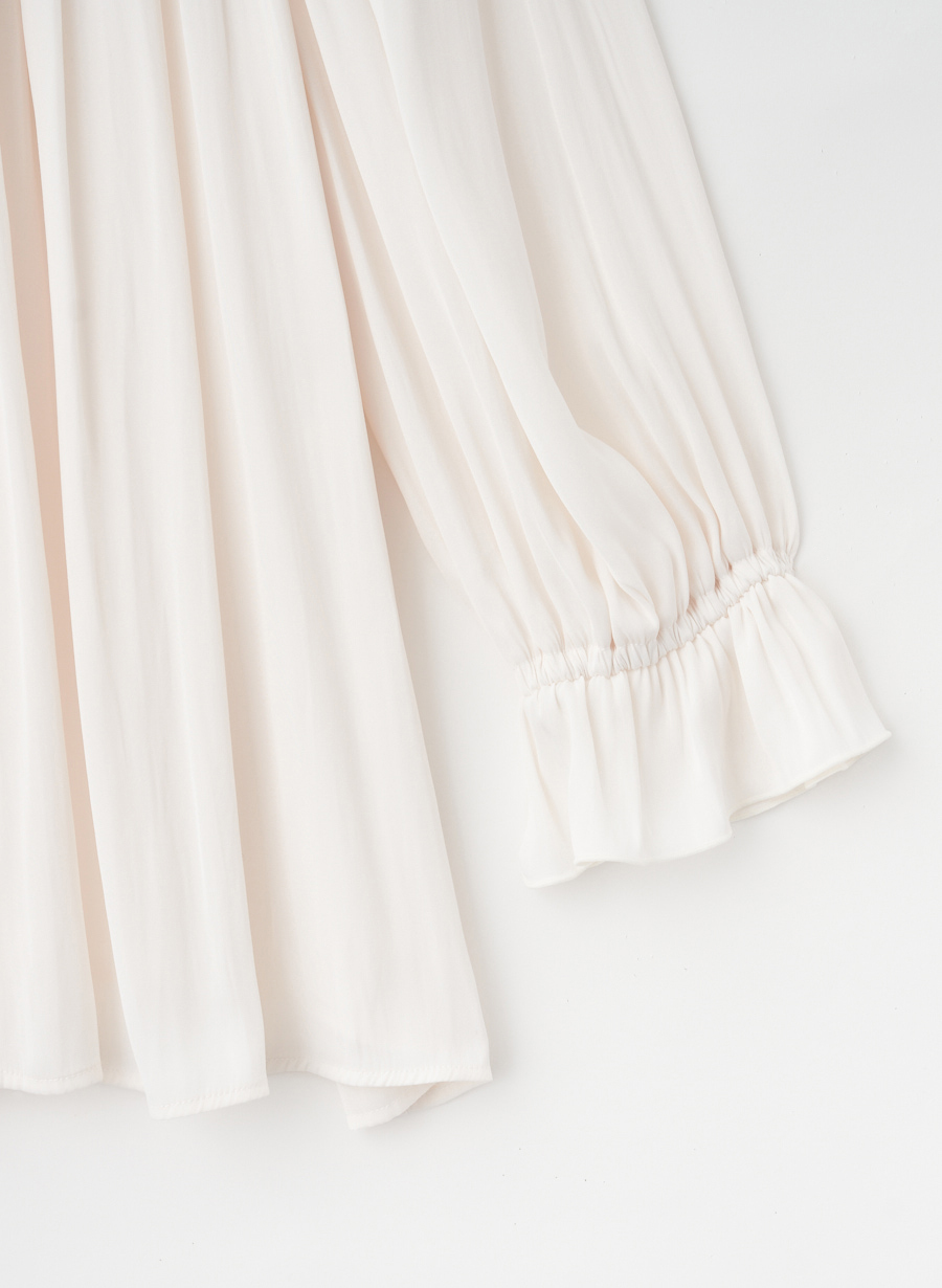 美品✨ユニ yuni ハイツイストガスボイルコットンギャザー　ブラウス 美品✨ユニ yuni ハイツイストガスボイルコットンギャザー