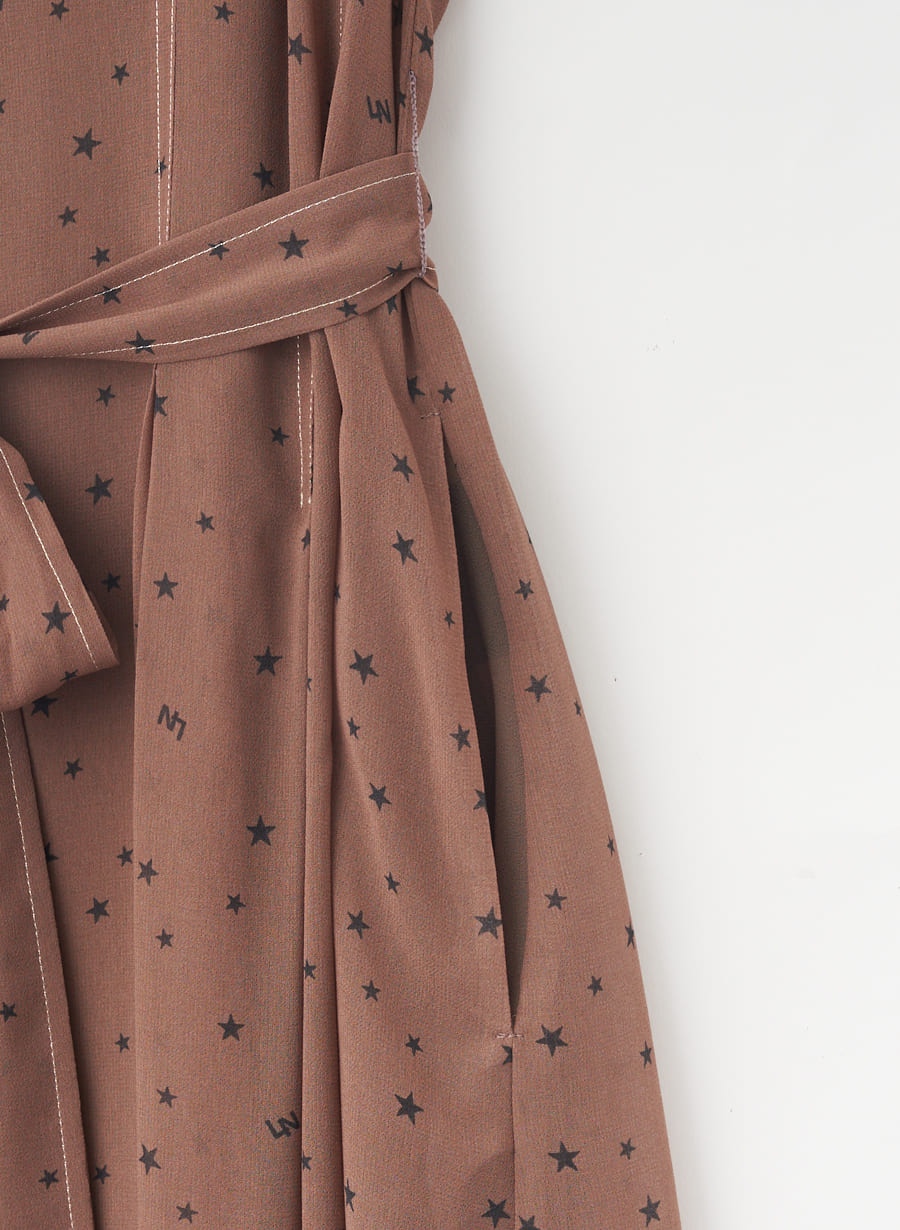 【Red Valentino】スタープリントシルクワンピース ドレス 星柄 星 RED VALENTINO(レッドヴァレンティノ) ワンピース