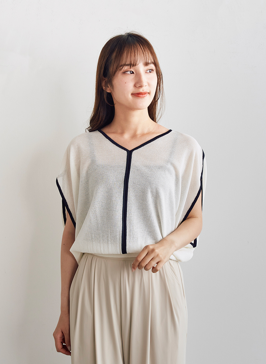 未使用　LOUNIE ルーニィ　ペプラム　ニット　プルオーバー　定価19800円 ペプラムリブニットプルオーバー｜LOUNIE（ルーニィ）公式サイト