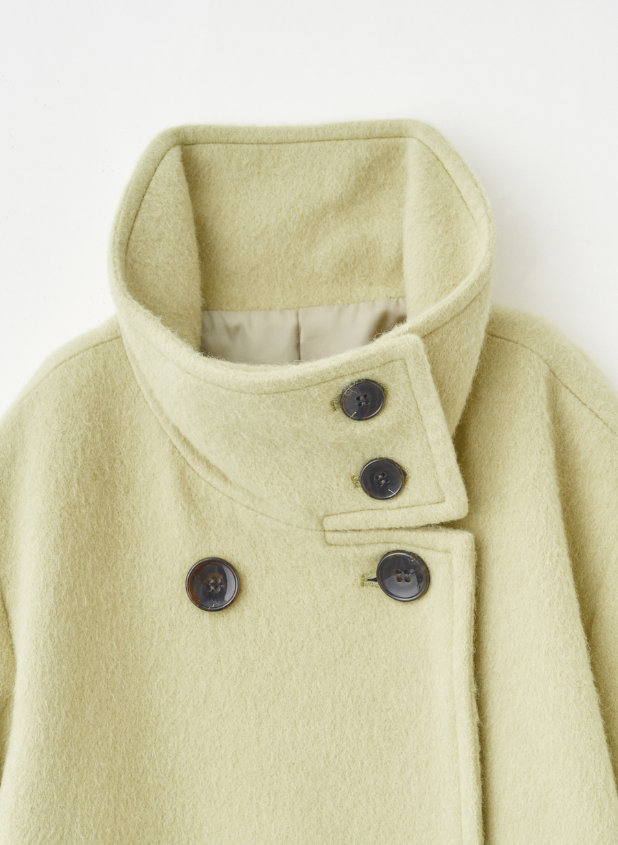 ルーニィ新品⭐️日本製❗️スタンドカラーミドルコートウールアルパカコート ルーニィ新品⭐️日本製❗️スタンドカラーミドルコートウールアルパカ