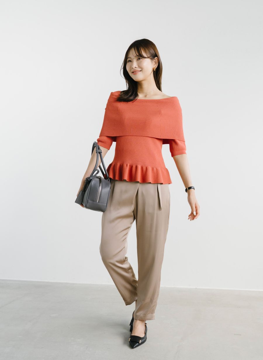 サテンラップパンツ