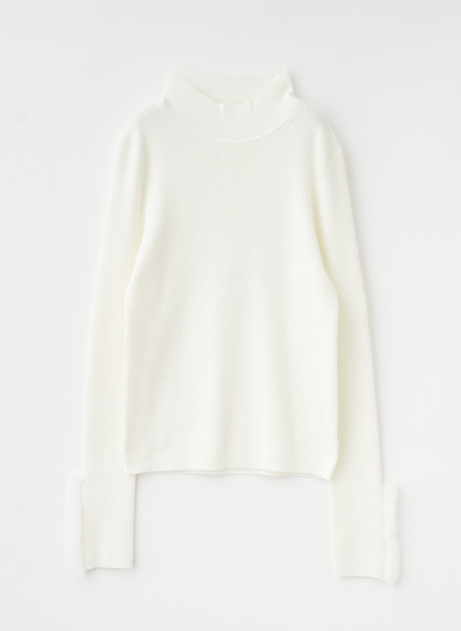 袖口フリルリブニットプルオーバー｜LOUNIE（ルーニィ）公式サイト