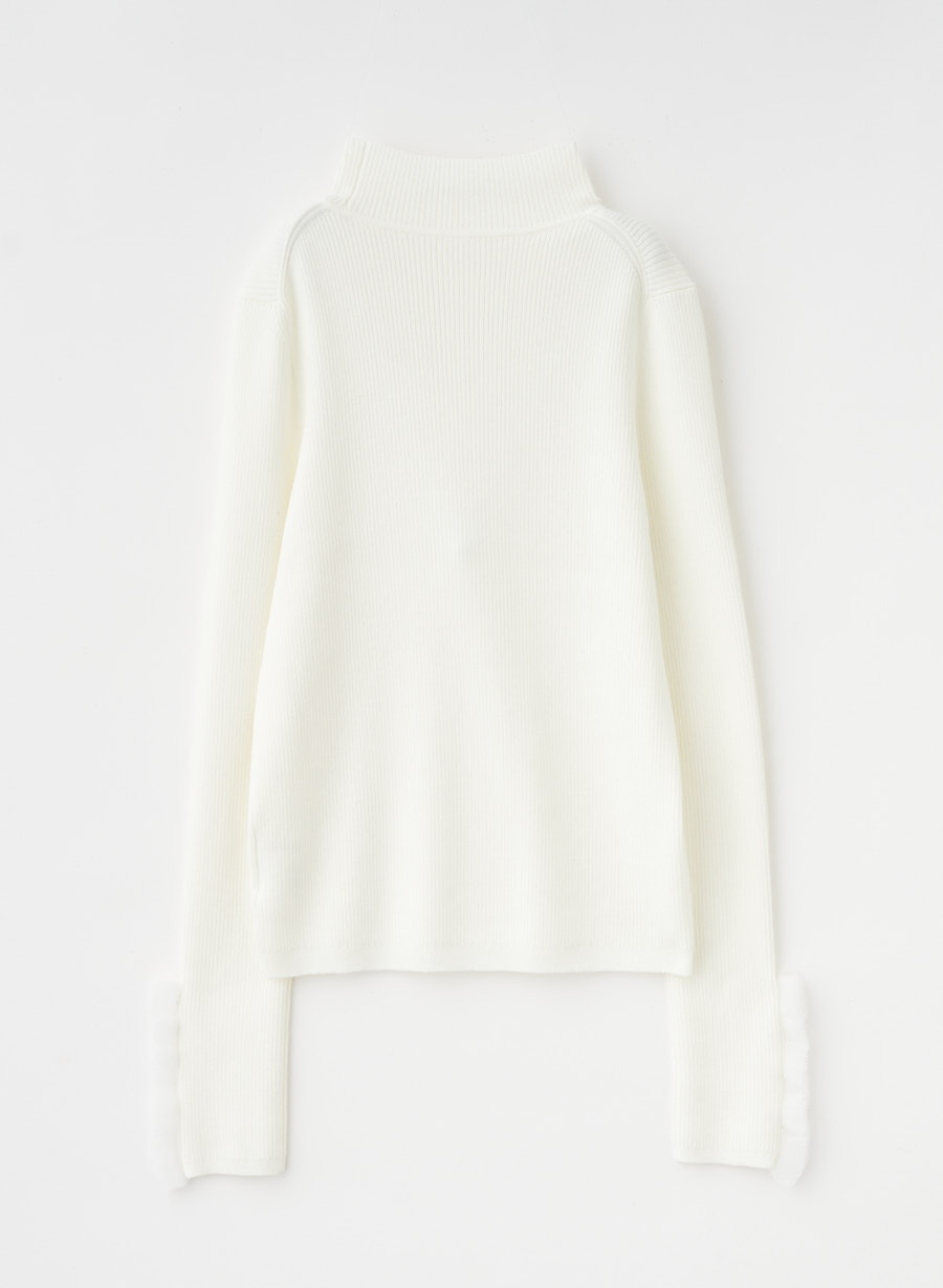 袖口フリルリブニットプルオーバー｜LOUNIE（ルーニィ）公式サイト
