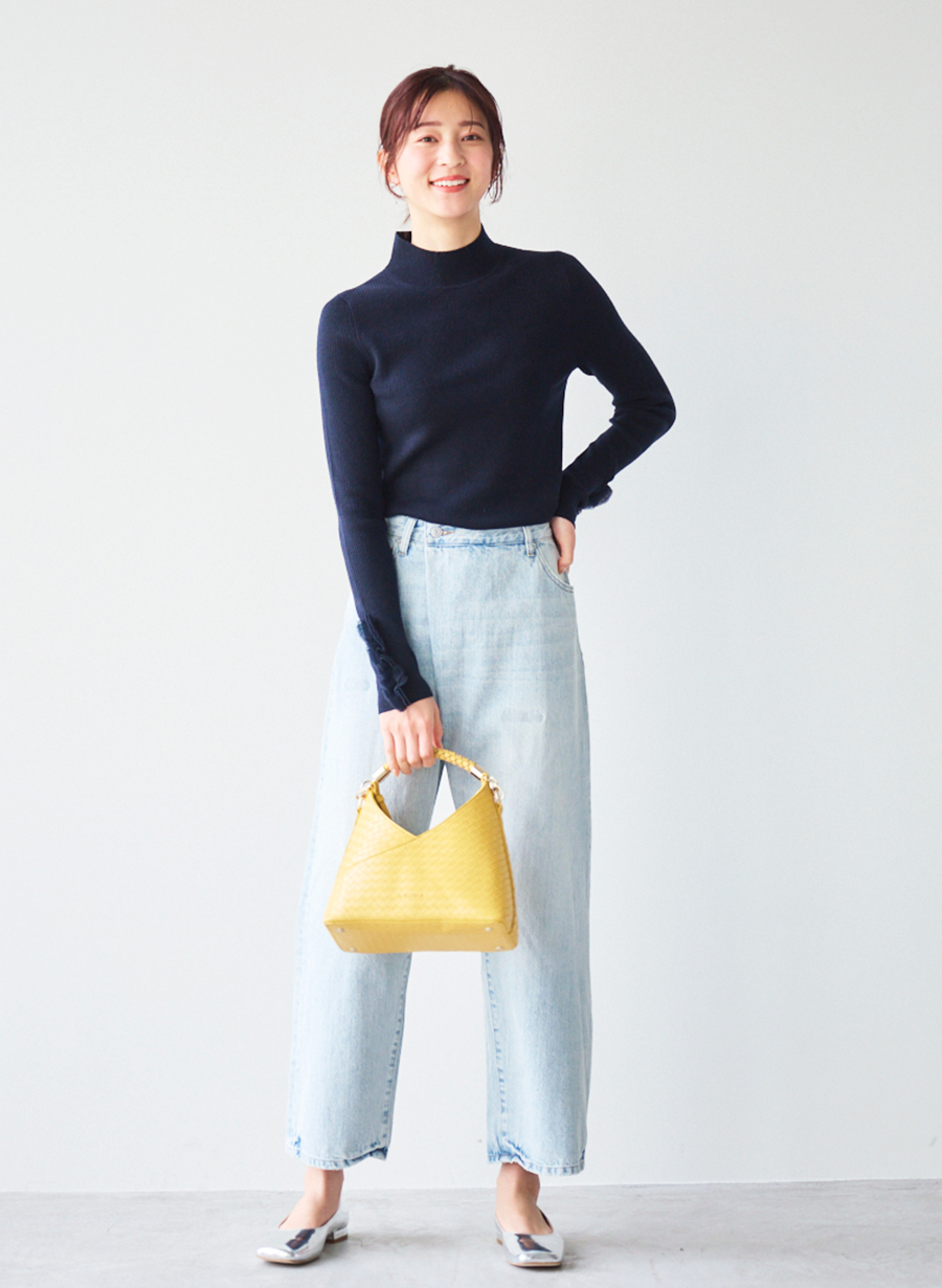 袖口フリルリブニットプルオーバー｜LOUNIE（ルーニィ）公式サイト