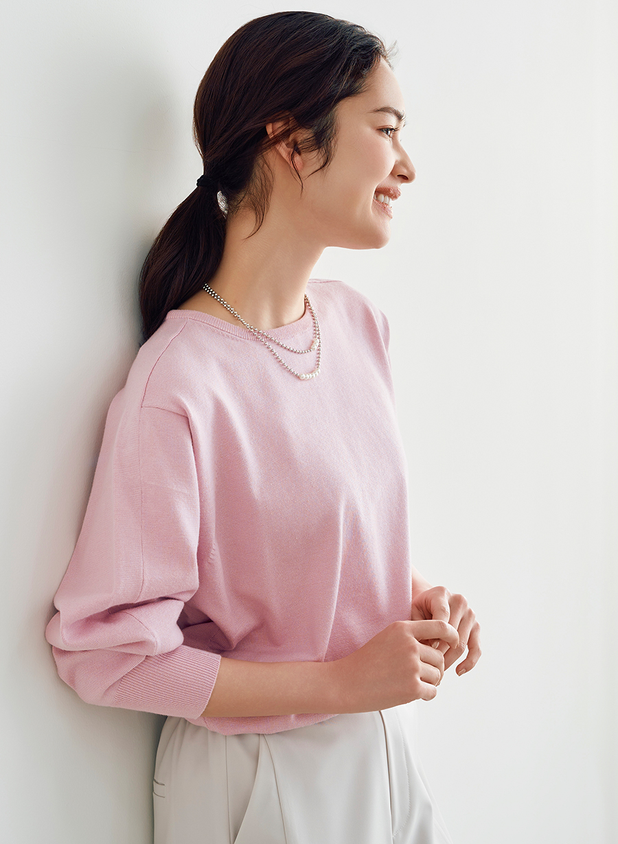 新品｜ルーニィ LOUNIE ボートネック刺繍プルオーバーニット 茶色 お花 商品一覧｜LOUNIE（ルーニィ）公式サイト／公式オンラインストア