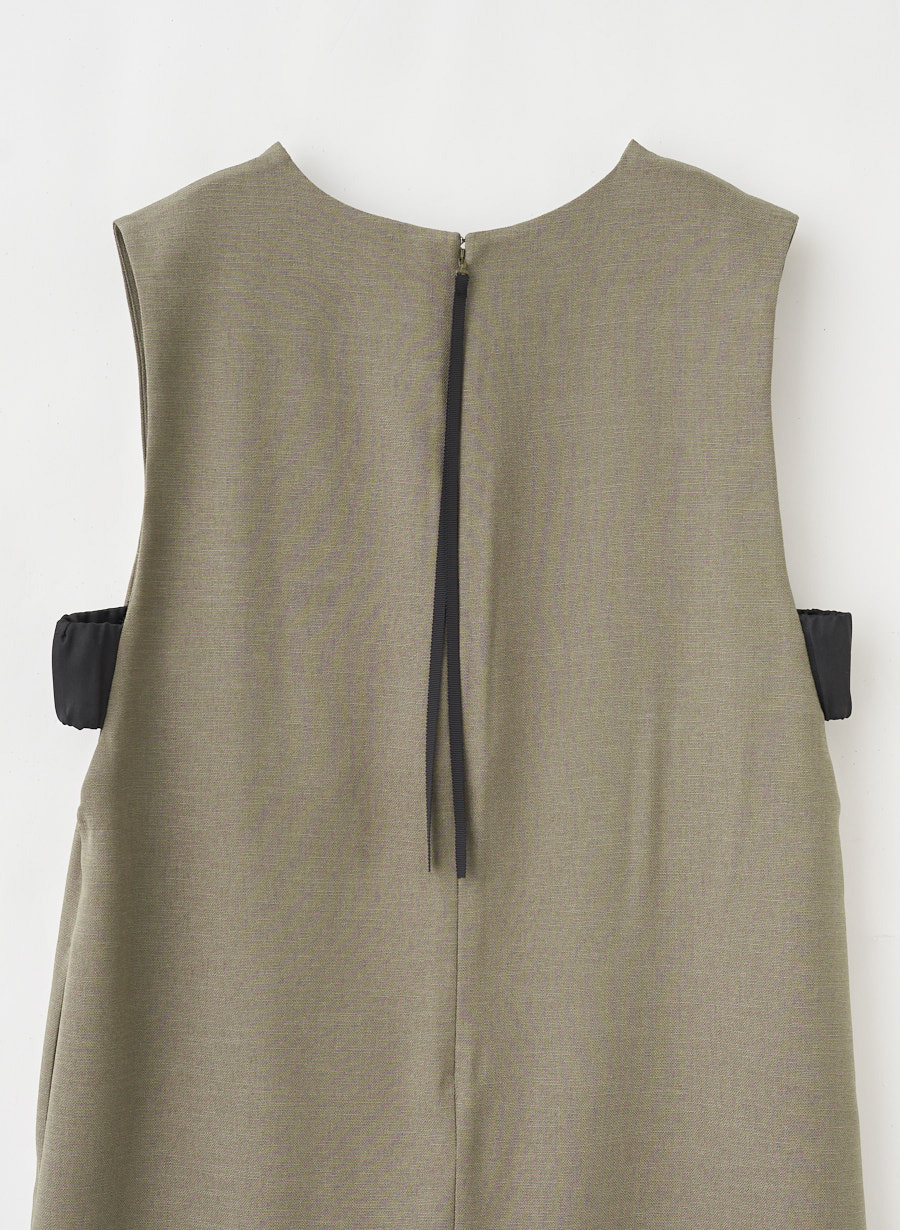 硫化染め Linen Lase BROWN　ブラウススカート 硫化染め Linen Lase BROWN ブラウススカート