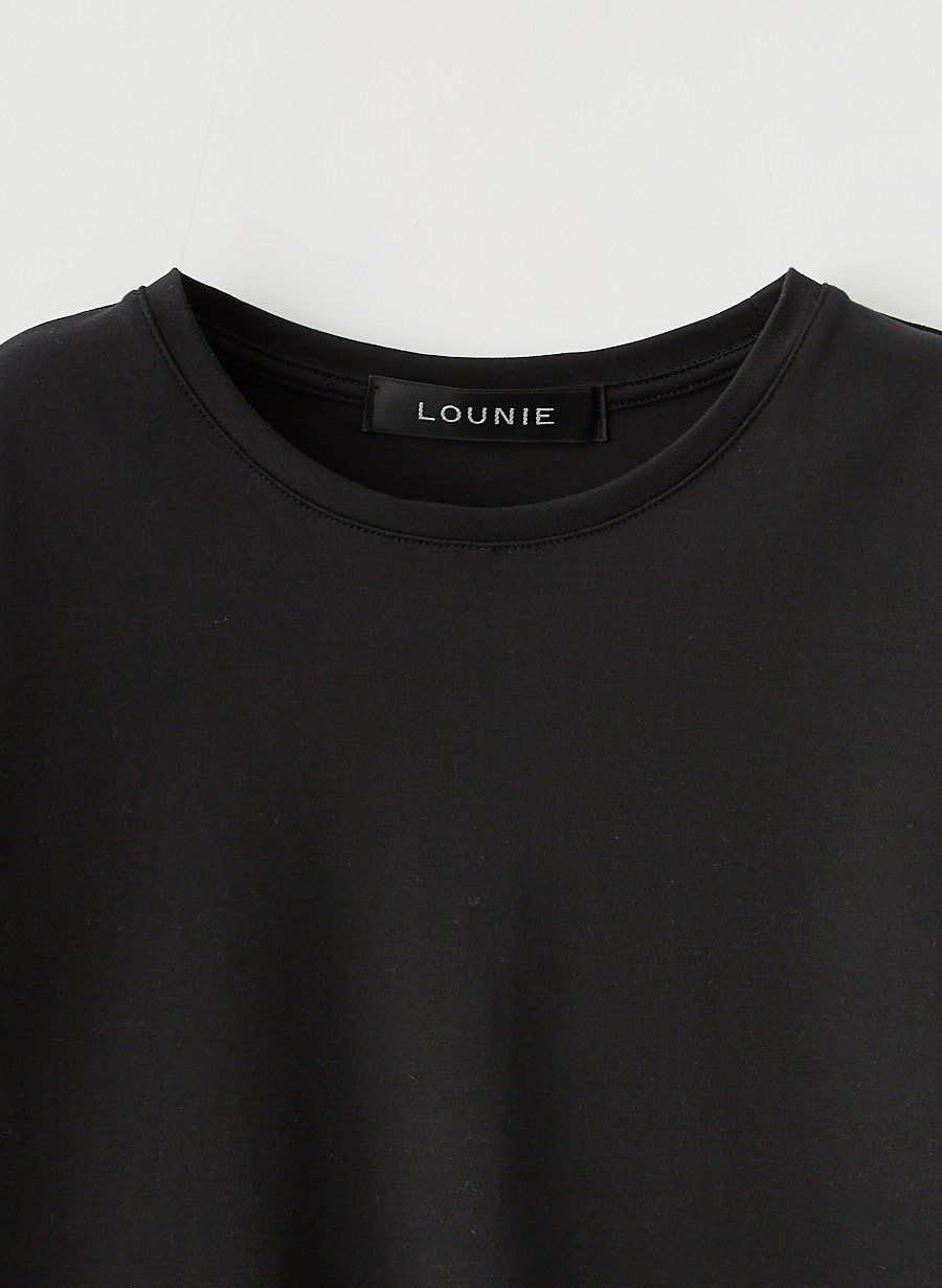 LOUNIE ブラック半袖Tシャツ ベーシックTシャツ｜LOUNIE（ルーニィ）公式サイト／公式