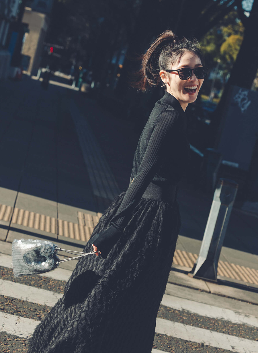 アイボリー リブ編み ロングカーディガン Joujoutier アイボリー リブ編みロングカーディガン（ジョコンダ