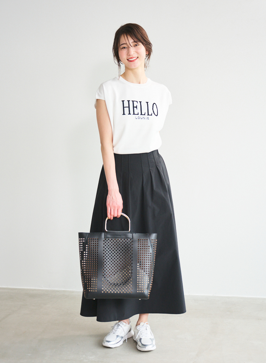 SLOBE IENA（スローブイエナ）の「インターシャロゴニットプル