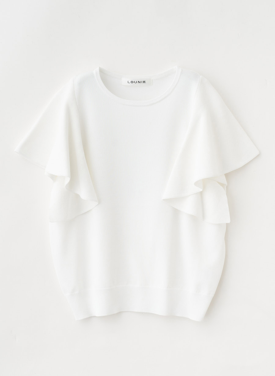 本当に信頼出来る店 フレアスリーブニットプルオーバー｜LOUNIE（ルーニィ）公式 ニット/セーター