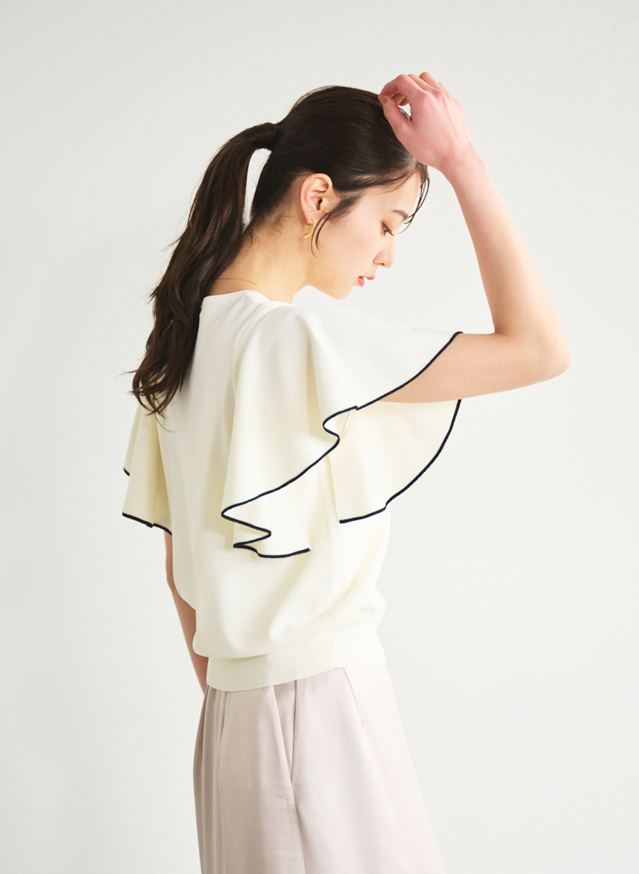 220y*美品 LOUNIE ルーニィ フレアスリーブ ニット. LOUNIE - 220y*美品 LOUNIE ルーニィ フレアスリーブ ニット.の