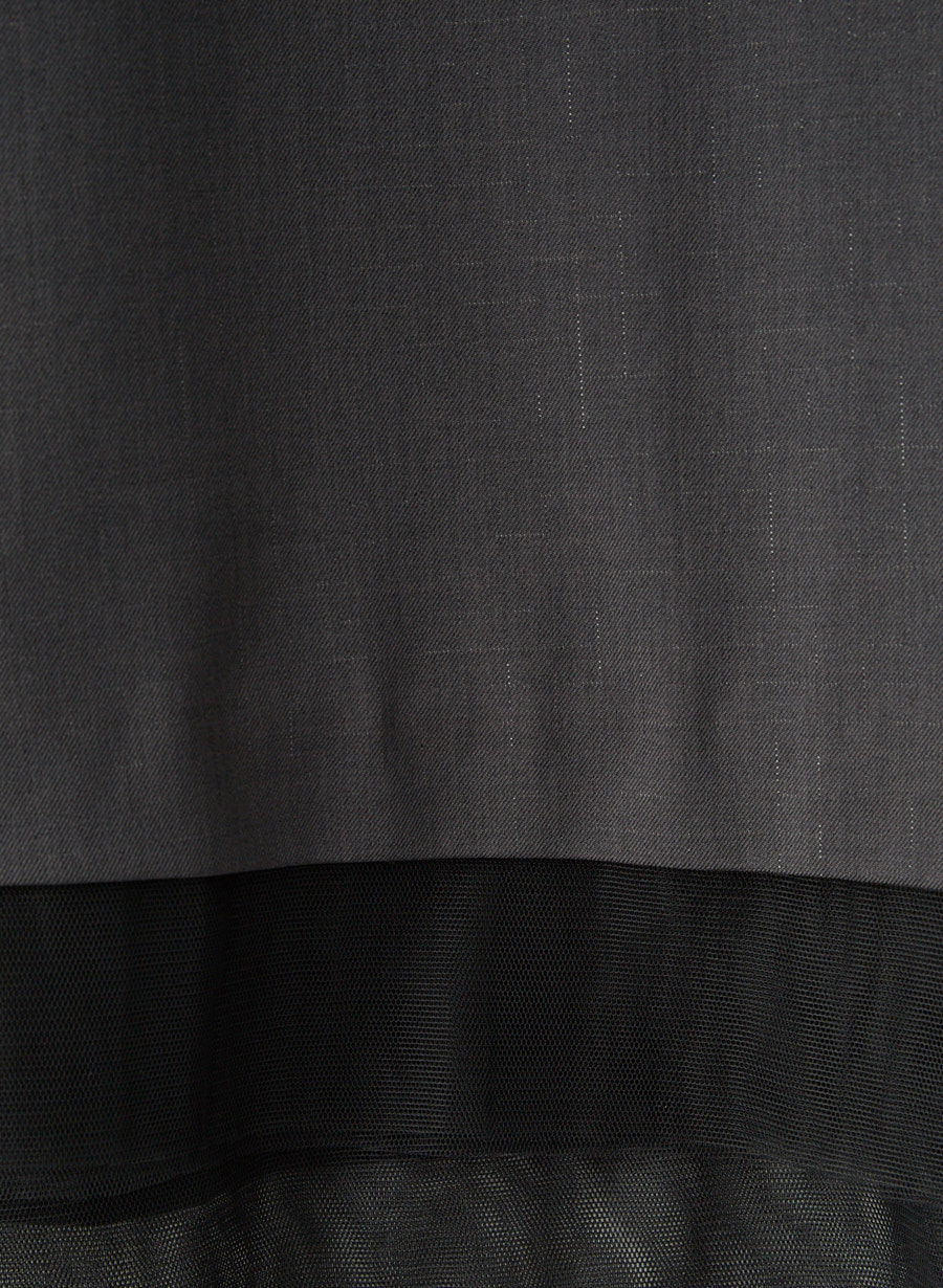 ラメ混ツイルデザインジレ/セットアップ可｜LOUNIE（ルーニィ）公式