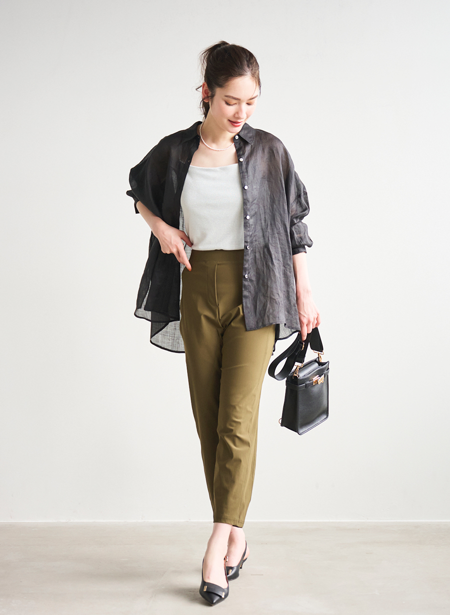 CITY SHOP ラミーシアーブラウス セール】ラミーシアーオーバーシャツ（シャツ/ブラウス
