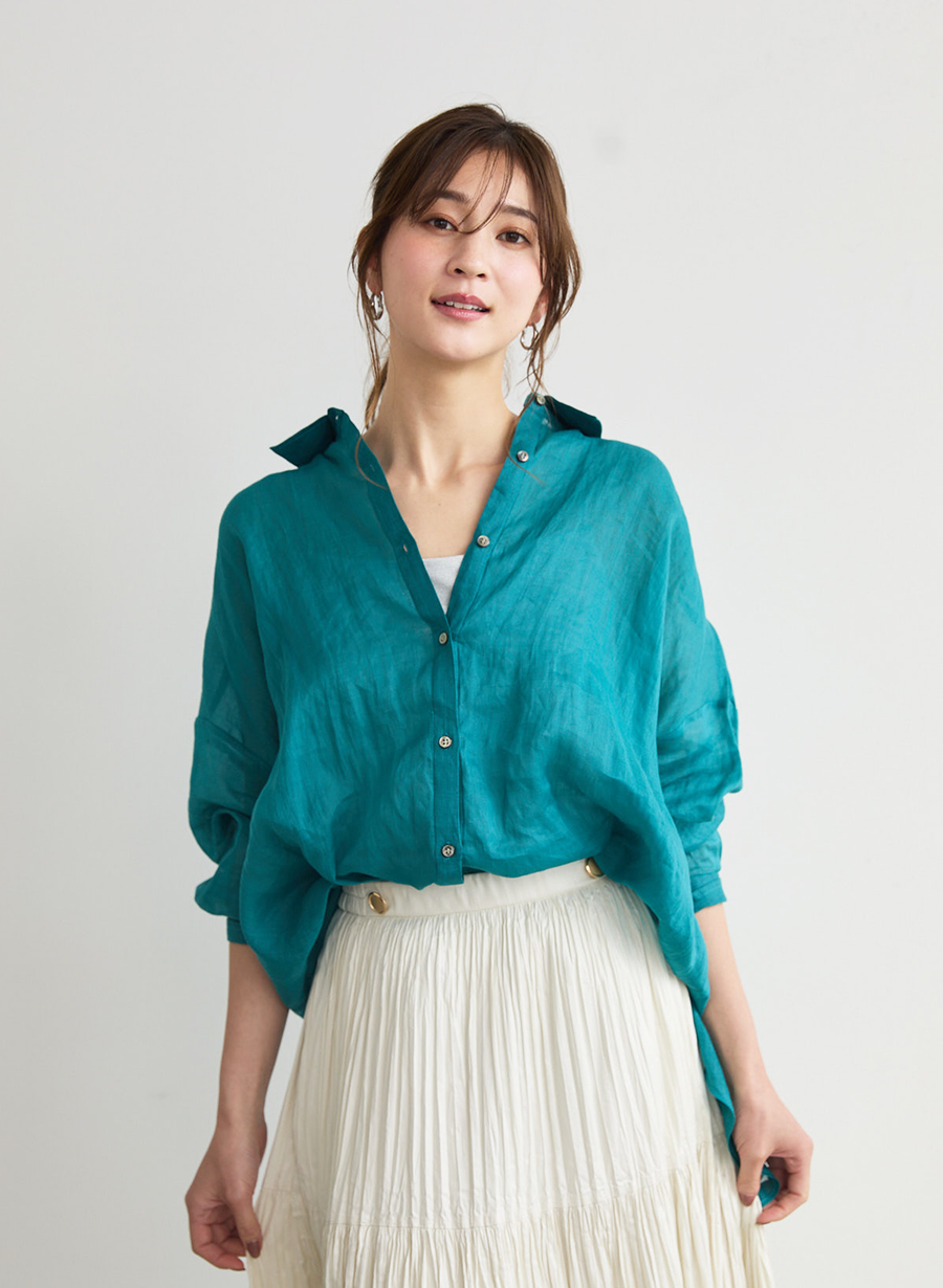 BEARDSLEY 長袖シャツ ラミーシアーブラウス BEARDSLEY 長袖シャツ ラミーシアーブラウス - メルカリ