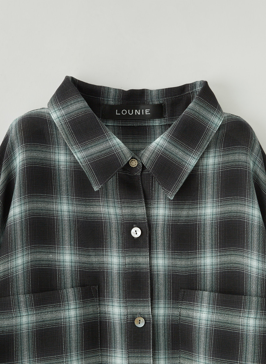 新作　LOUNIE チェック柄 長袖シャツ オンブレシャツ オンブレーチェックシャツ｜LOUNIE（ルーニィ）公式サイト／公式