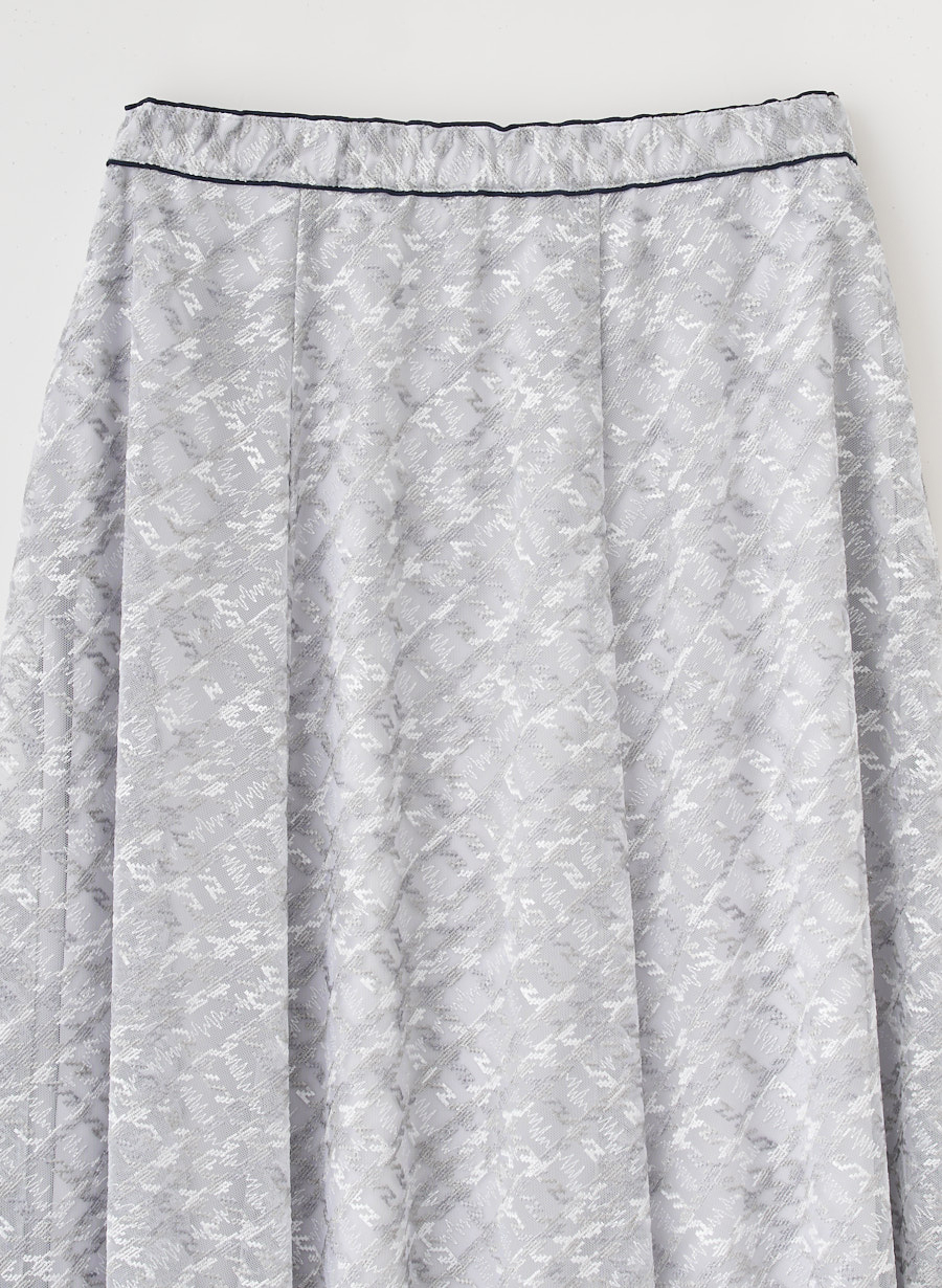 ☆極美品　自由区　Class Lounge エンブロイダリー　プリーツスカート ☆極美品 自由区 Class Lounge エンブロイダリー プリーツ