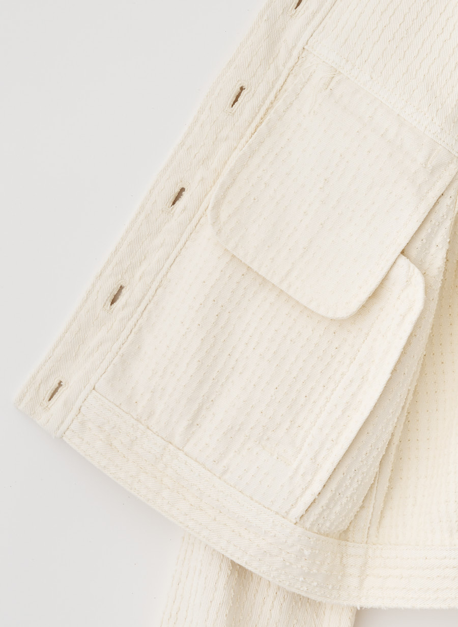 ニードルパンチデニムジャケット/セットアップ可｜LOUNIE（ルーニィ