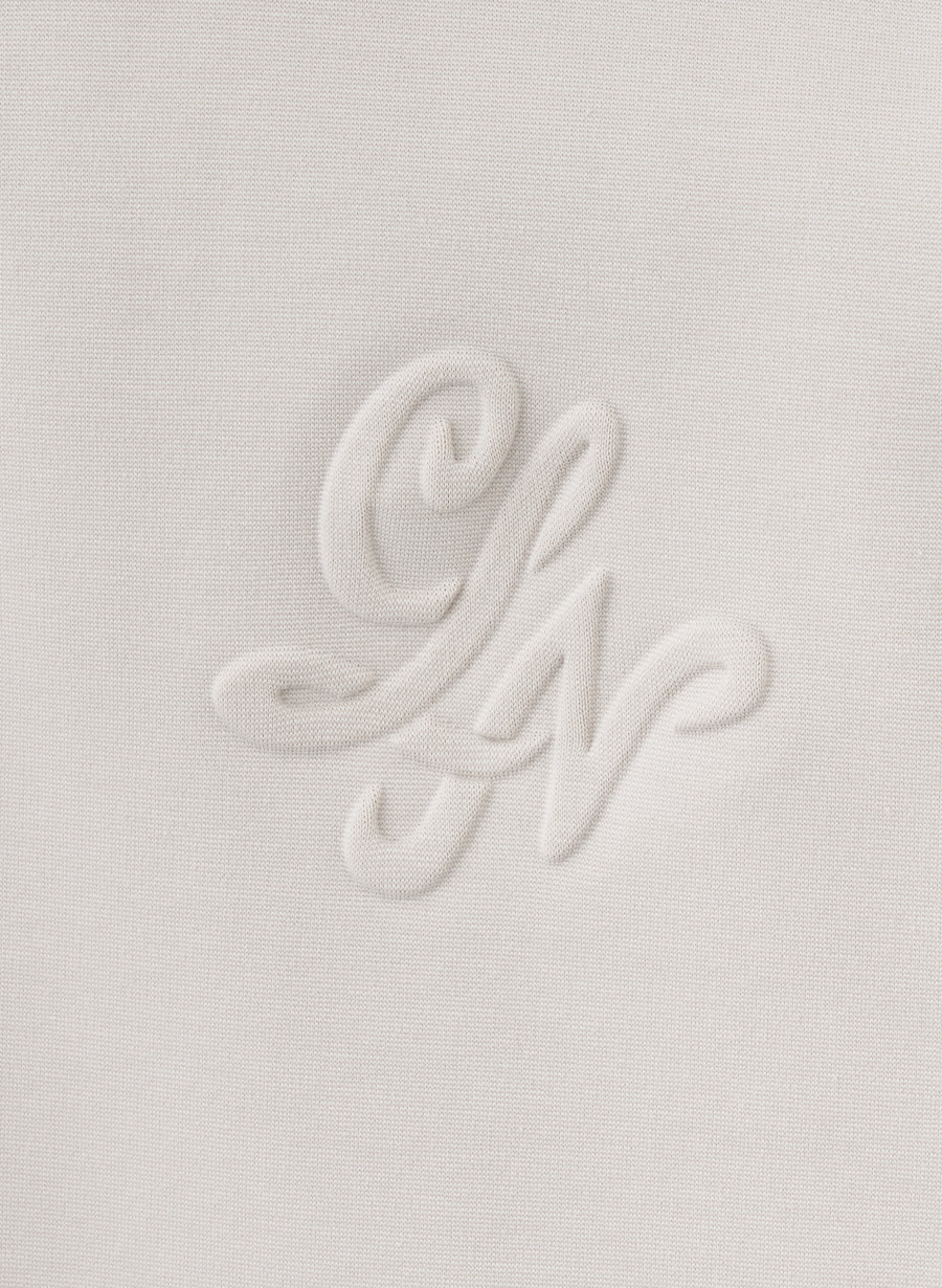 美品★LOUNIE★ハーフジッププルオーバー　完売　ホワイト ハーフジップカットソーセットアップ｜LOUNIE（ルーニィ）公式サイト