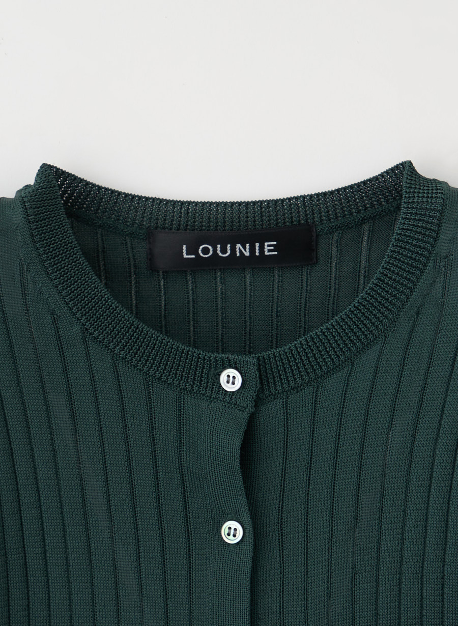 EC限定色】アセテートリブカーディガン｜LOUNIE（ルーニィ）公式