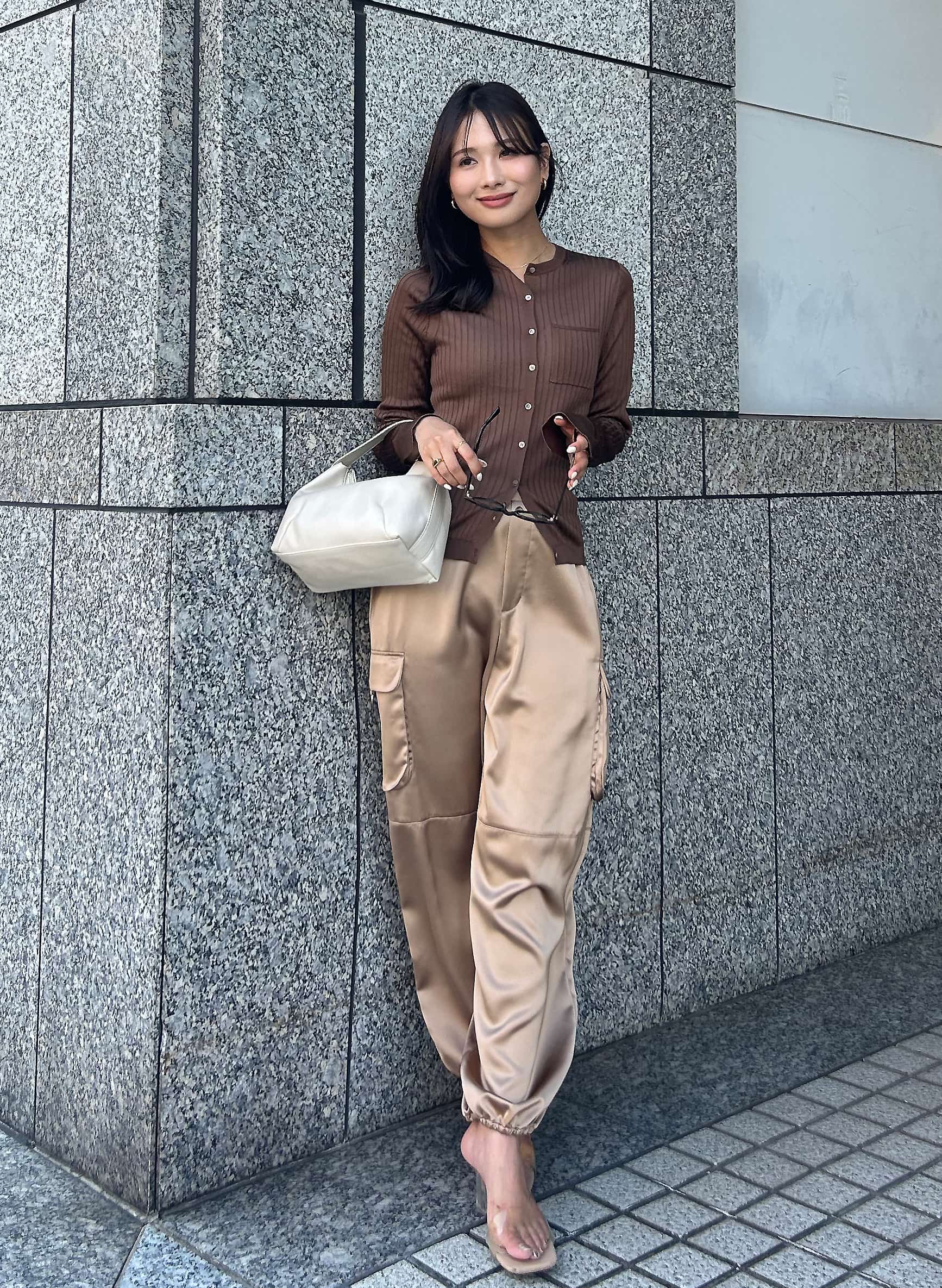 新品 LOUNIE リブロングカーディガン アセテートリブカーディガン｜LOUNIE（ルーニィ）公式サイト