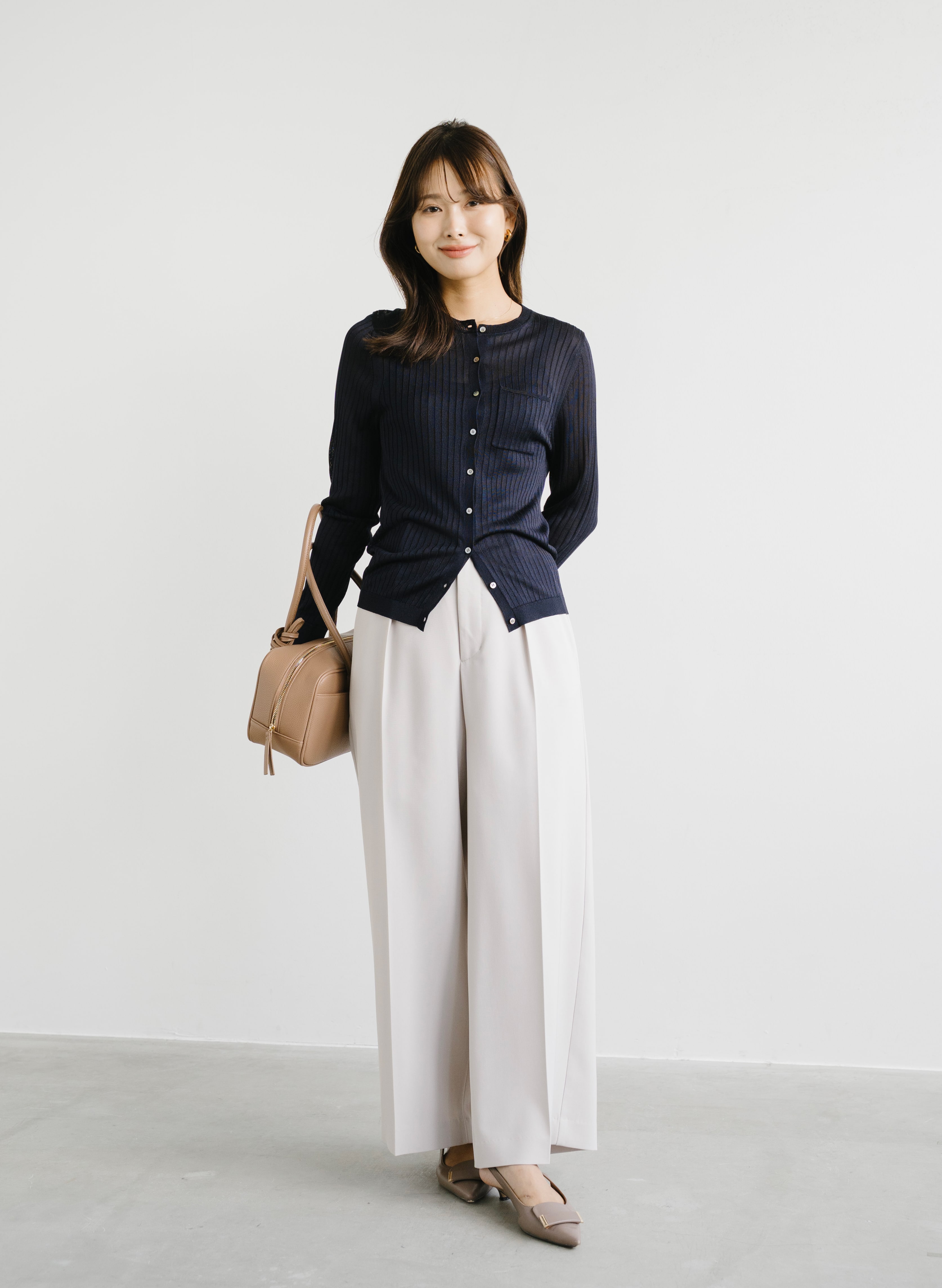 アセテートリブカーディガン｜LOUNIE（ルーニィ）公式サイト／公式