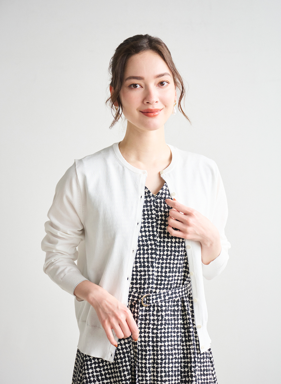 【美品】LOUNIE アンサンブルニットカーディガン（ホワイト） ルーニィ アンサンブルニットカーディガン｜LOUNIE（ルーニィ）公式サイト
