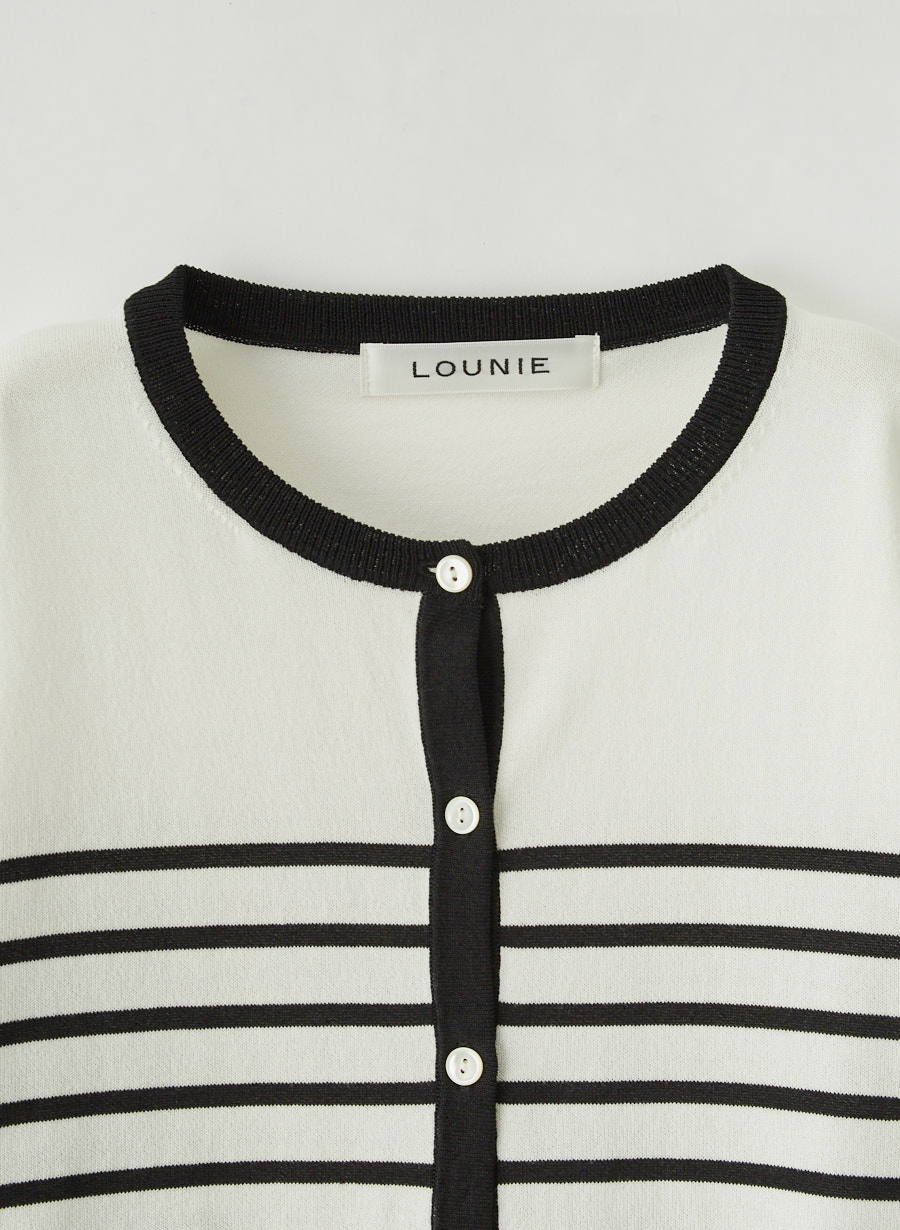 【美品】LOUNIE アンサンブルニットカーディガン（ホワイト） ルーニィ チルデンニットカーディガン｜LOUNIE（ルーニィ）公式サイト