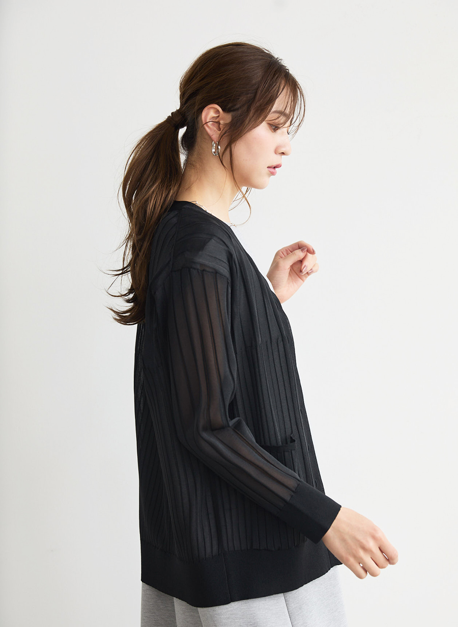 Glam Lips グラムリップス　2WAY シースルー カーディガン 2way シースルー カーディガン
