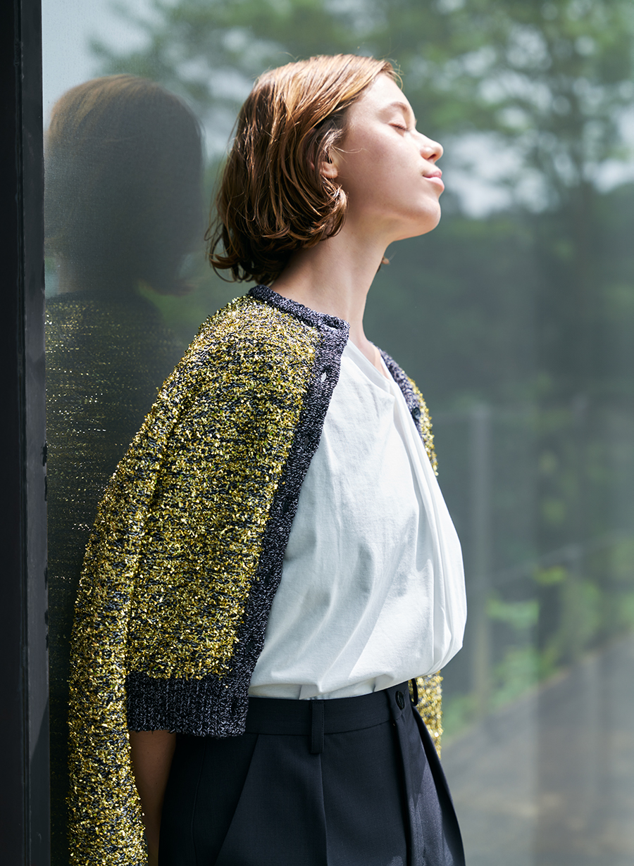 【LOUNIE】 ルーニィ 花柄 フレアスカート セットアップスカート ネイビー LOUNIE ルーニィ 花柄 フレアロングスカート size38/ネイビー