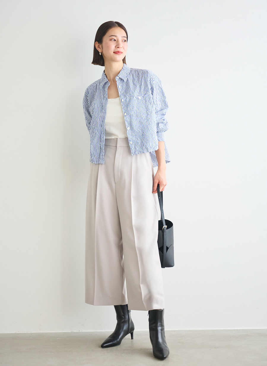 パドカレ シワ加工 長袖シャツ グレー 羽織り ワッシャー加工 36 ゆったり 楽天市場】シャツ 長袖 レディース 綿 ワッシャー加工 シワ加工