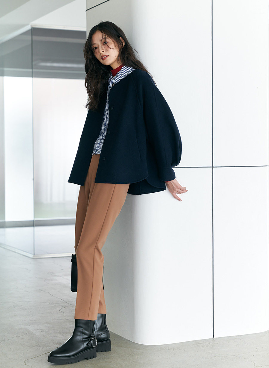 リバーノーカラーショートコート｜LOUNIE（ルーニィ）公式サイト