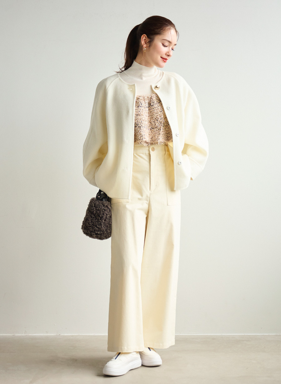 リバーノーカラーショートコート｜LOUNIE（ルーニィ）公式サイト