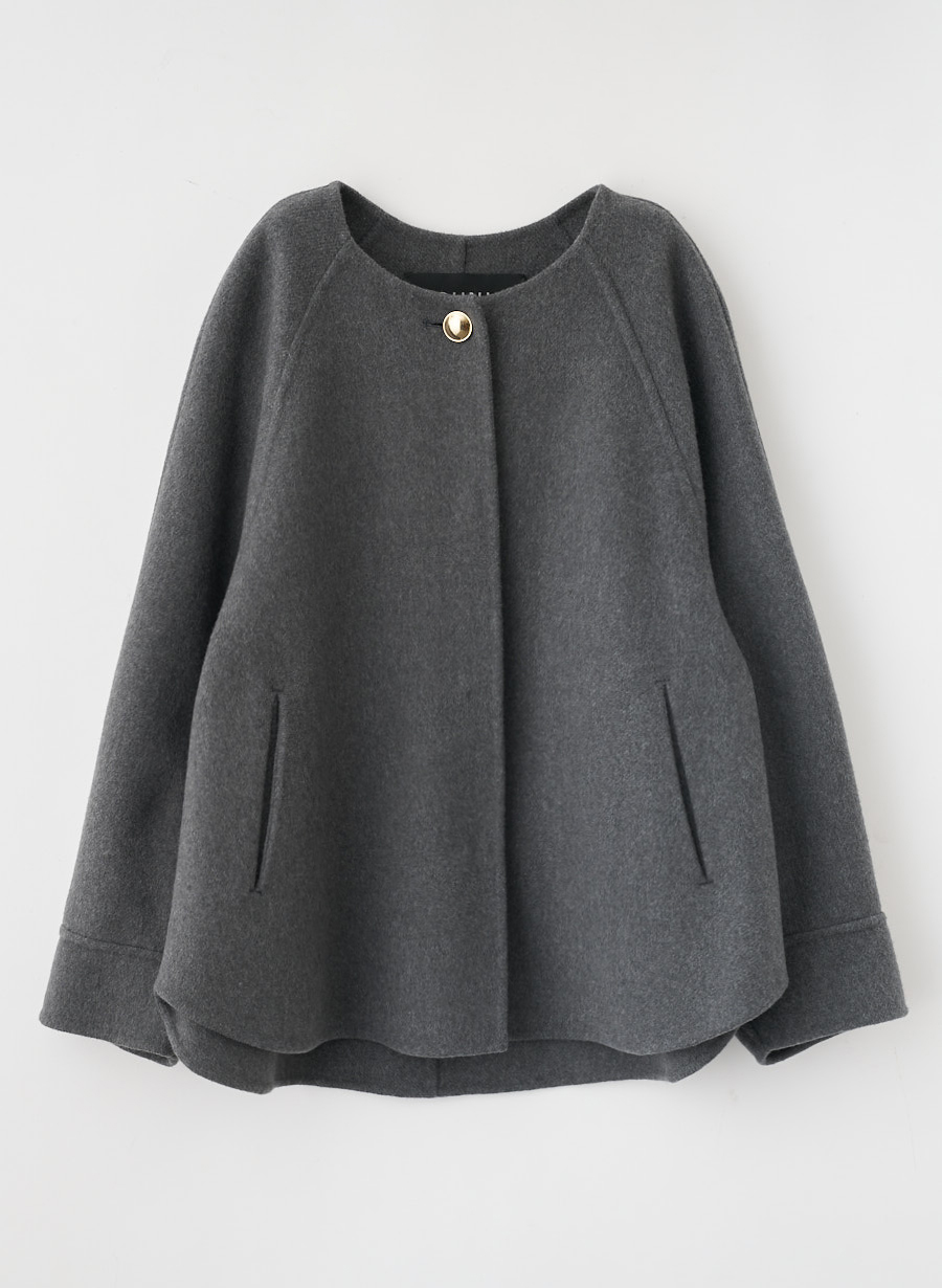 EC限定色】＜super 100's＞リバーノーカラーショートコート｜LOUNIE