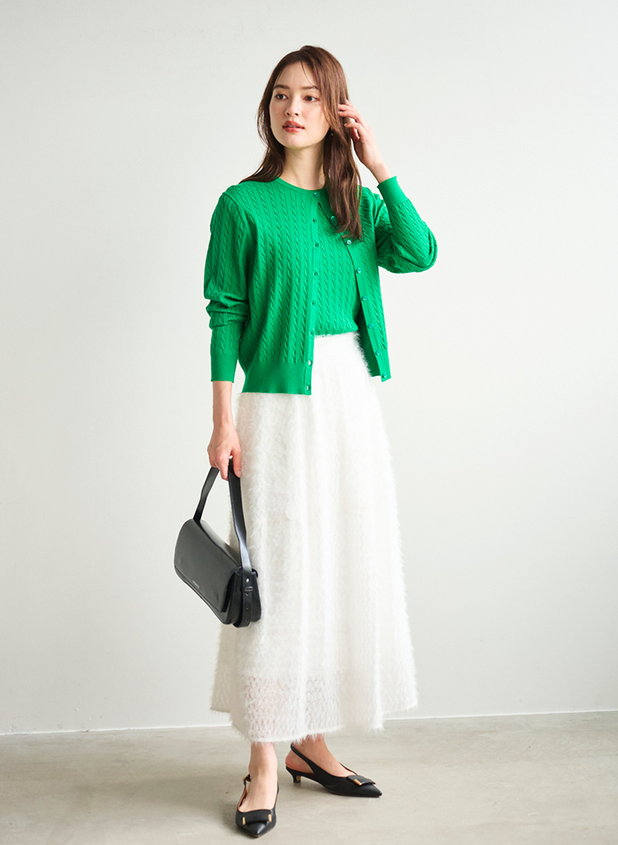 シアーフェザー刺繍スカート｜LOUNIE（ルーニィ）公式サイト