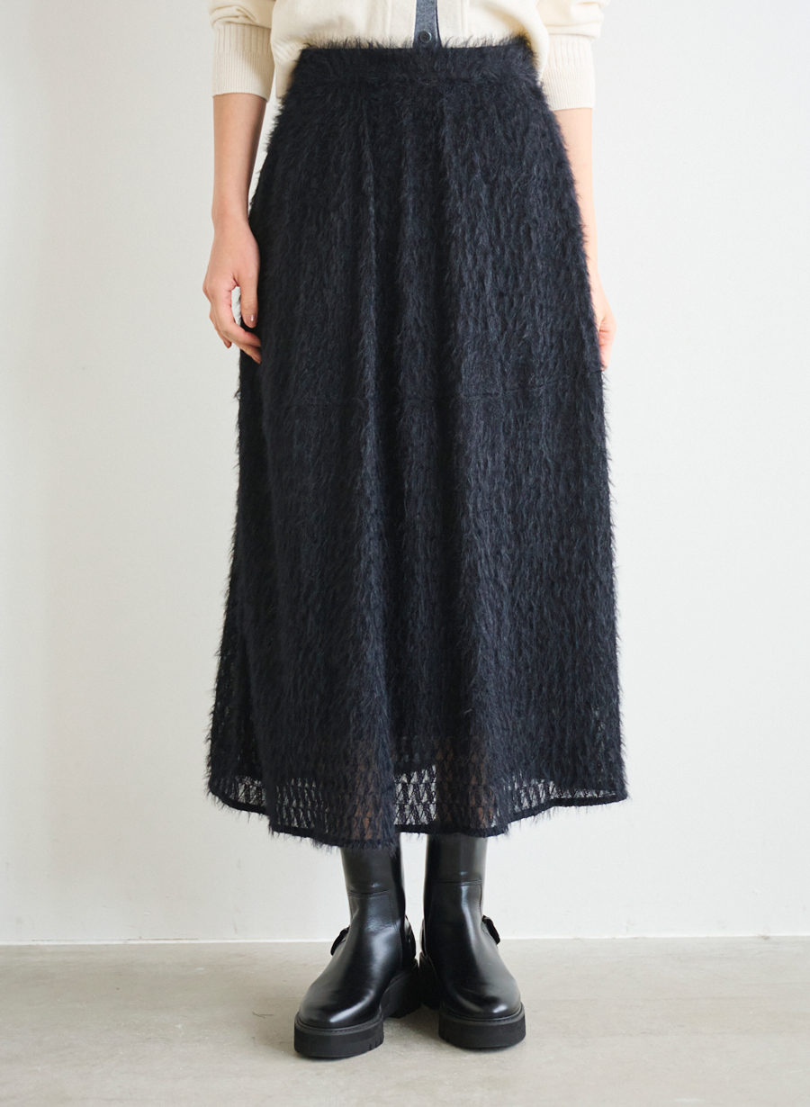 シアーフェザー刺繍スカート｜LOUNIE（ルーニィ）公式サイト