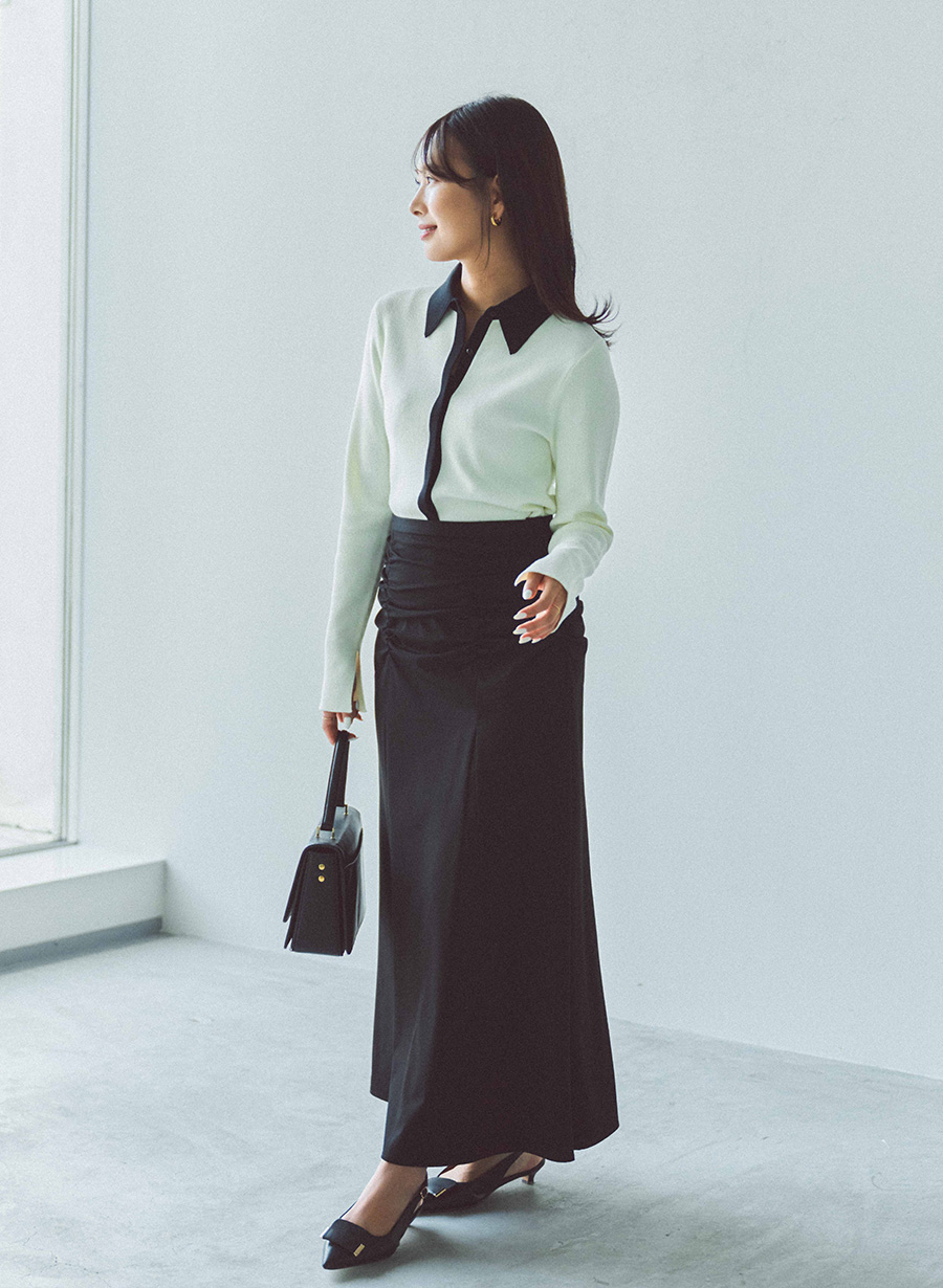 スカート ee セミタイトスカート EAS714 (ENJOY)｜会社の制服通販【Cue