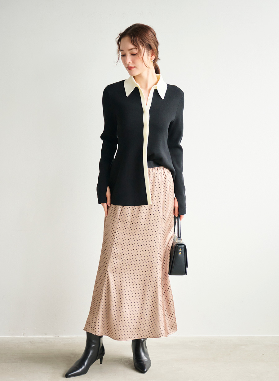 幾何学＆ドットプリントスカート｜LOUNIE（ルーニィ）公式サイト／公式