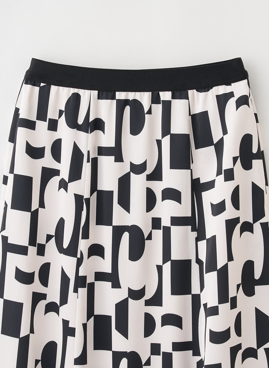 Lounie 幾何学プリントスカート 幾何学＆ドットプリントスカート｜LOUNIE（ルーニィ）公式サイト／公式