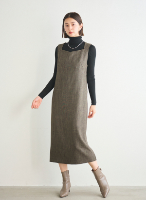 アルゴンキン　ジャンパースカート ウォッシャブル】タンブラーツイルジャンパースカート