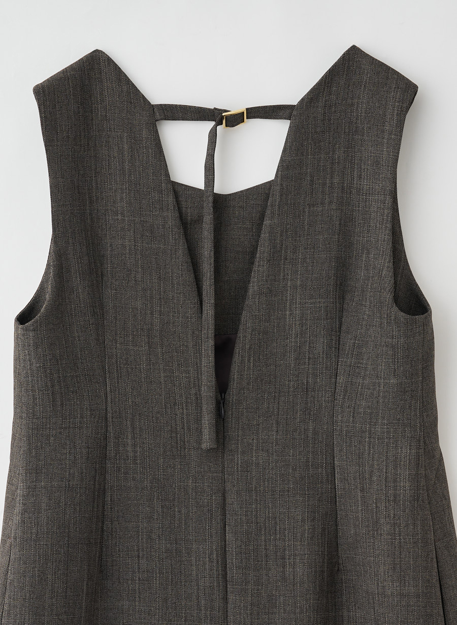 追加/Oggiコラボ】ナロージャンパースカート（ミモレ）｜LOUNIE