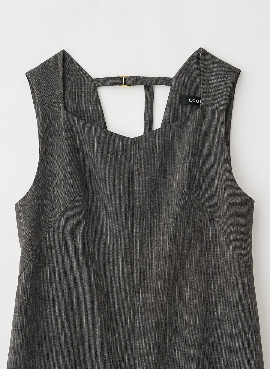 Oggiコラボ】ナロージャンパースカート（マキシ）｜LOUNIE（ルーニィ