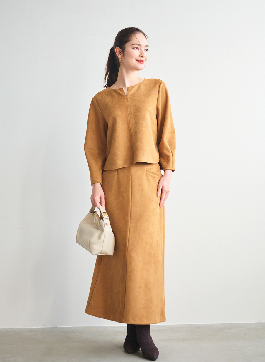 スウェードダンボールスカート｜LOUNIE（ルーニィ）公式サイト／公式