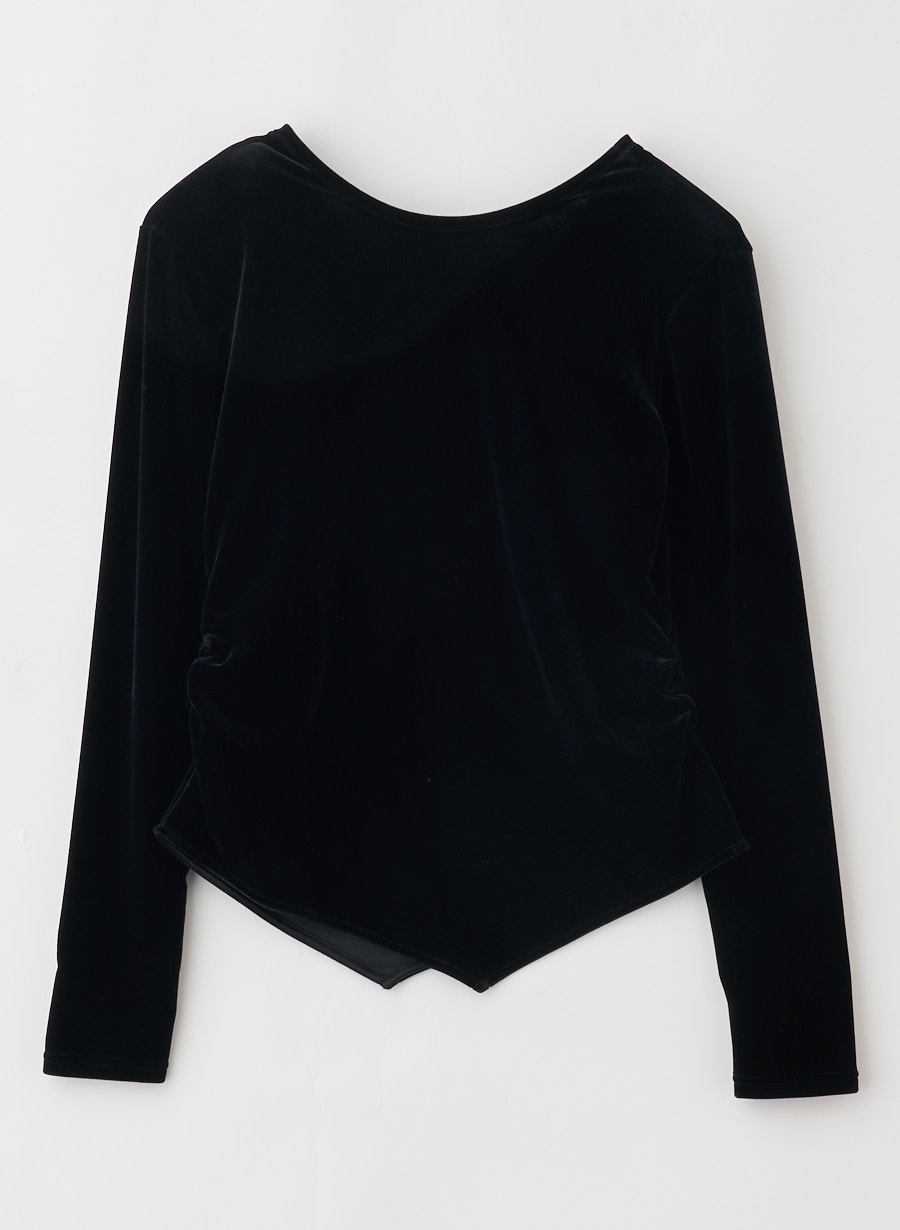 追加販売【吉田理紗さんコラボ】ベロアカットソープルオーバー｜LOUNIE