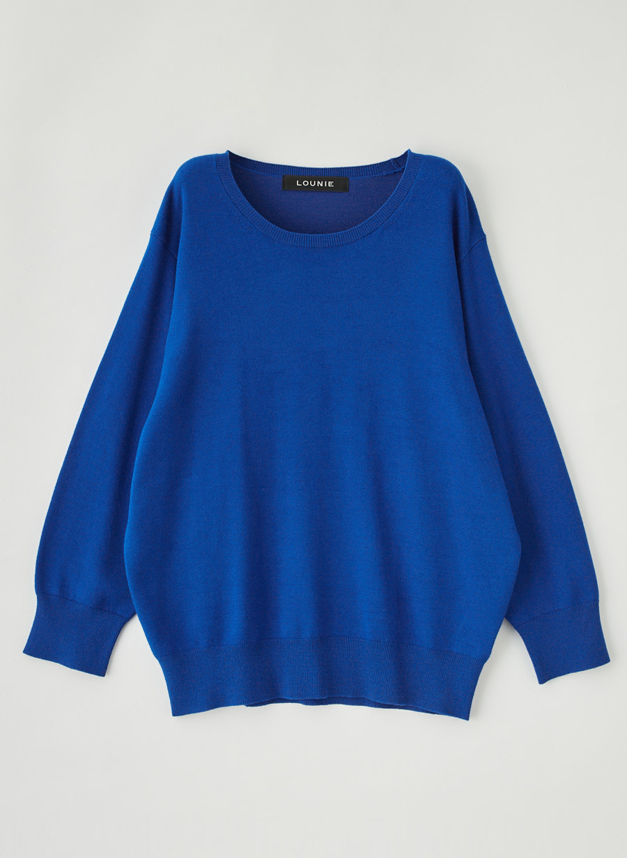 レーヨンシルククルーネックニットプルオーバー｜LOUNIE（ルーニィ