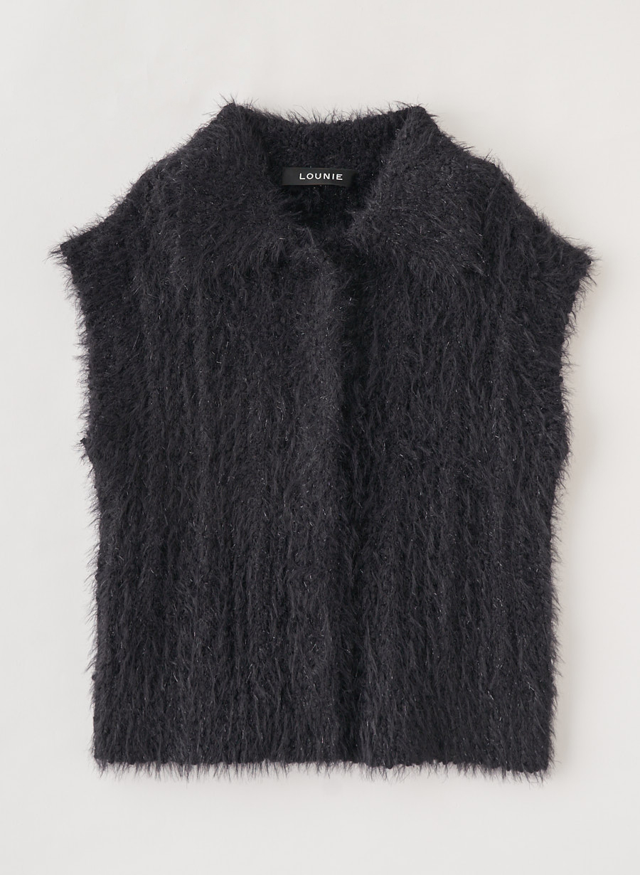 【お値下げしました】LOUNIE フェザーニットベスト 衿付きフェザーニットプルオーバー｜LOUNIE（ルーニィ）公式サイト