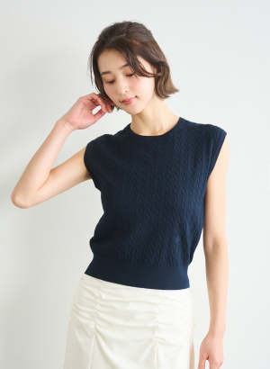 【追加】ケーブルニットプルオーバー