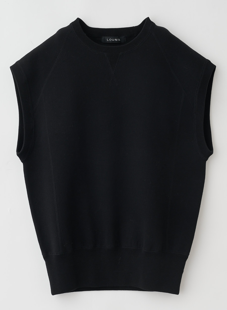 EC/一部店舗限定】スウェット風ニットプルオーバー｜LOUNIE