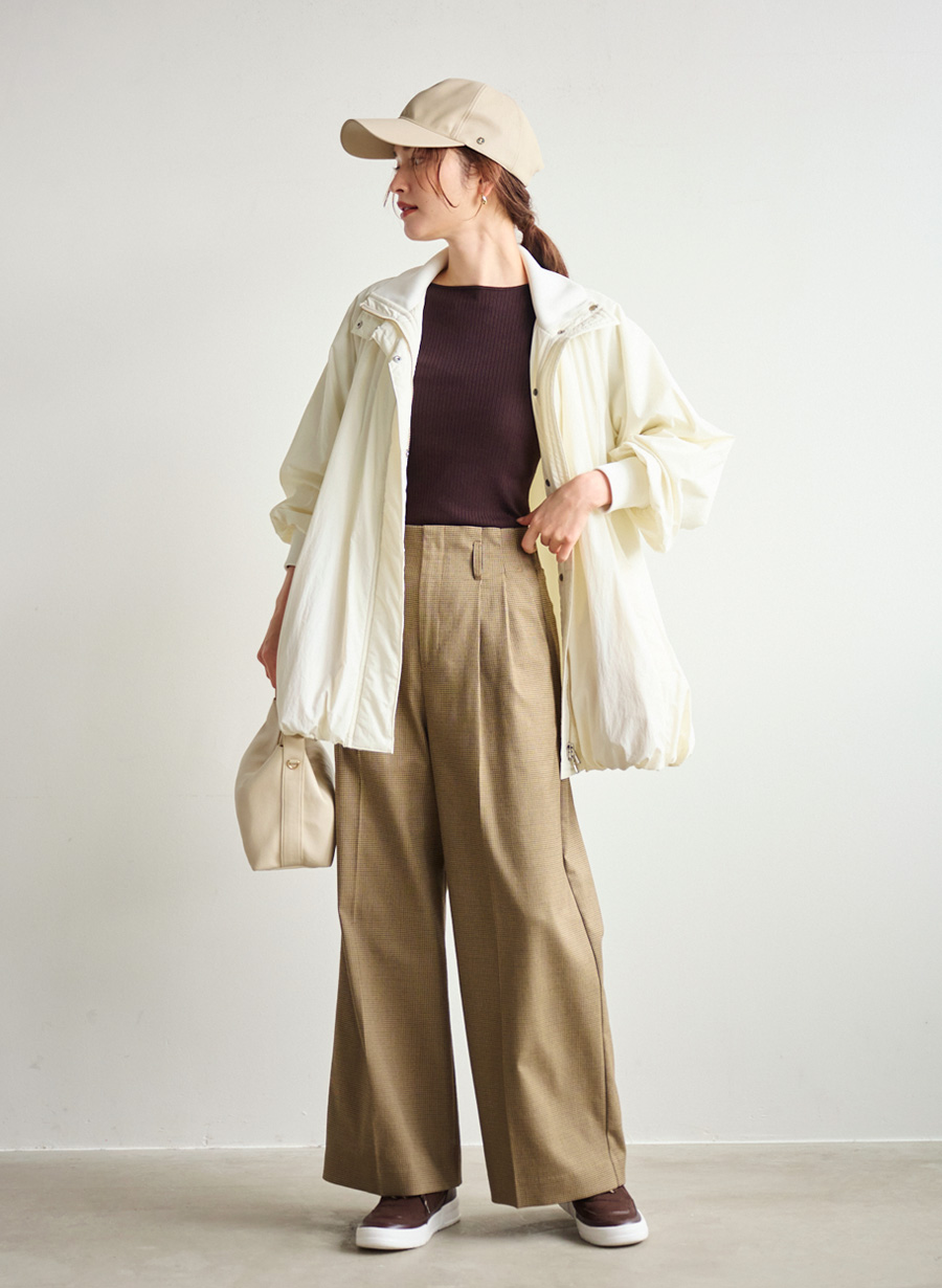 瑠ゐ ワイドリブボートネックニットプルオーバー｜LOUNIE（ルーニィ