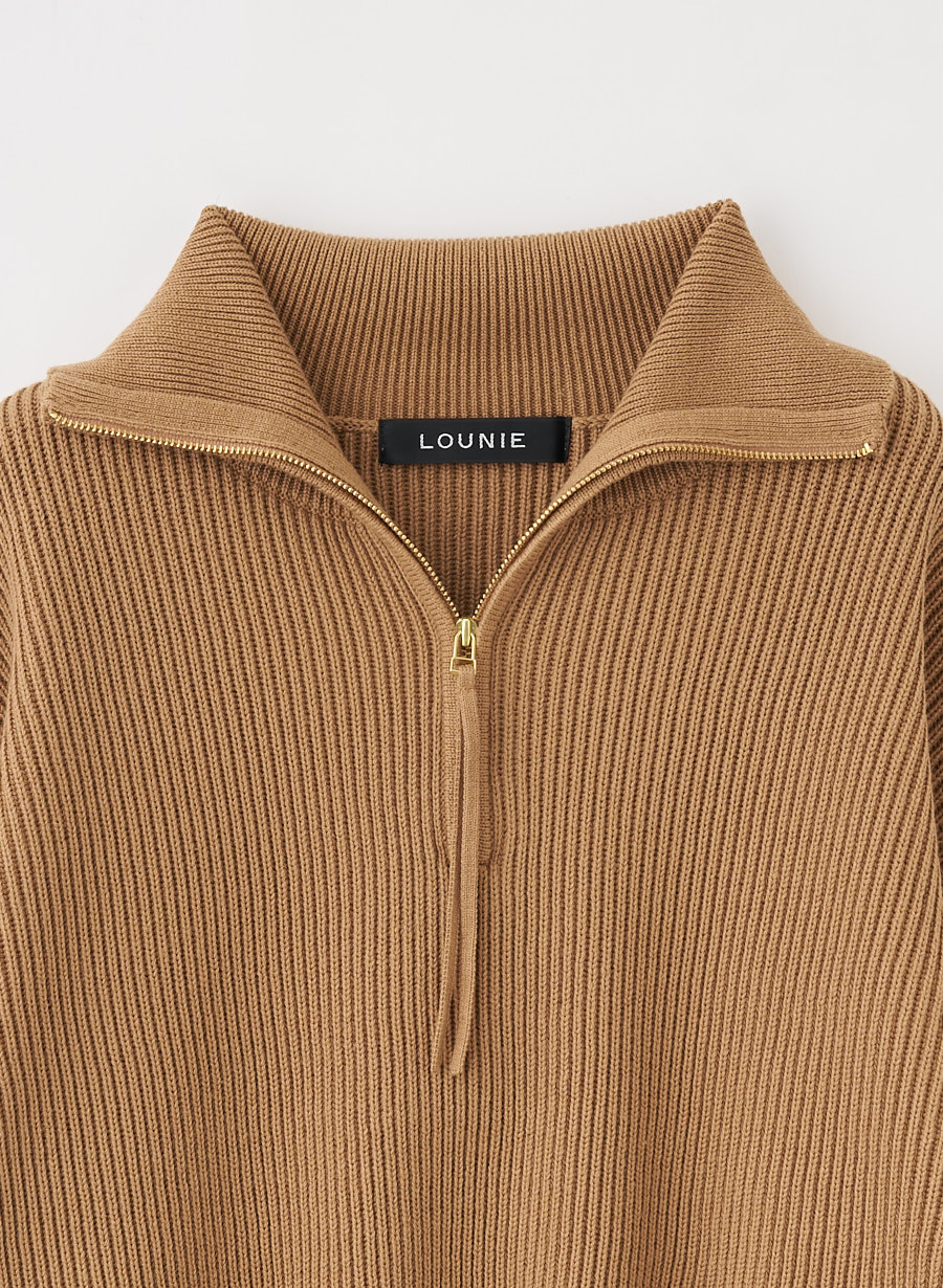 EC限定色】ハーフジップニットプルオーバー｜LOUNIE（ルーニィ）公式